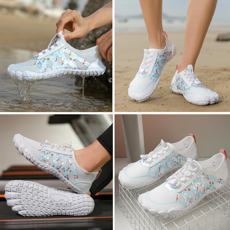 Image of Water Shoes Men Women Barefoot Shoes Outdoor for Beach Aqua Swim Pool River Water Quick Dry Boating Fishing Diving Surfing with Yoga Aerobics