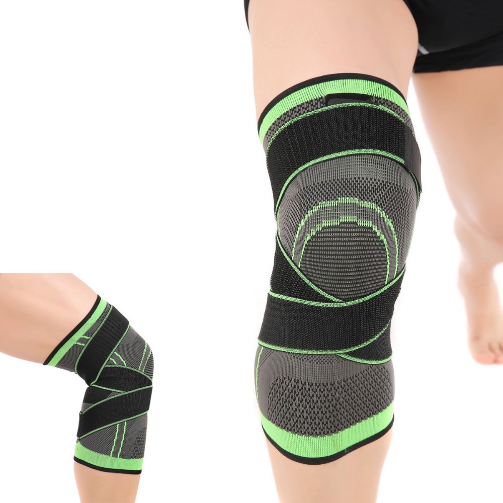 Rungee Knee Brace, Compression Knee Sleeve with Adjustable Strap for Pain Relief Suggest order one size smaller