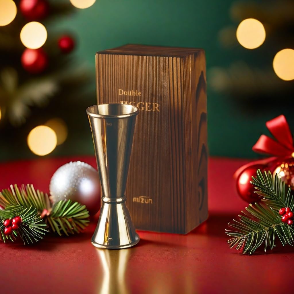 Jigger for Spirit Measuring, 1oz 2oz Stainless Steel Cocktail Jigger with Measurements Inside for Bartending