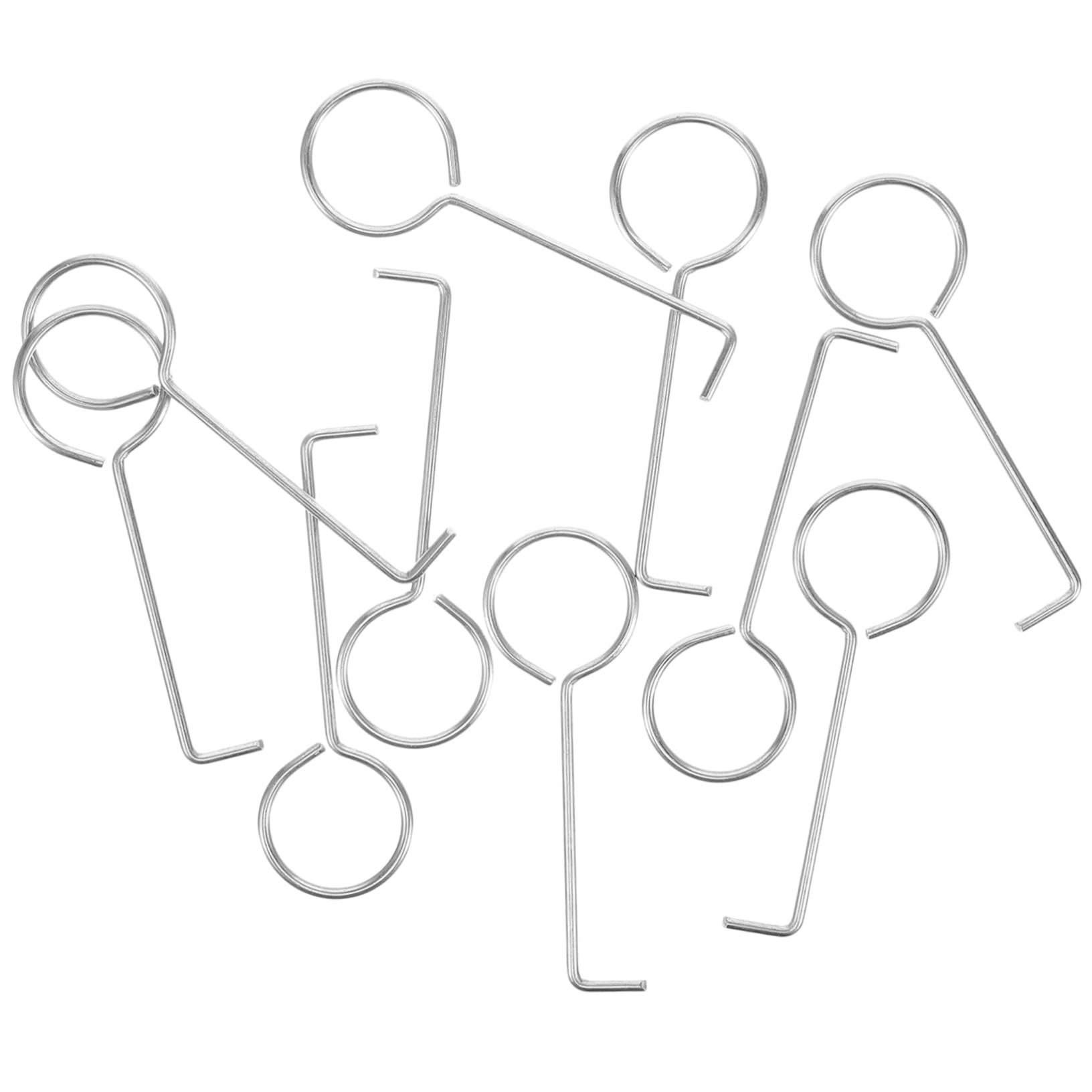 HOMOCONO Set of 10 Drain Hair Hooks Grate Removal Tool for Shower Drain Easy to Clean Maintain