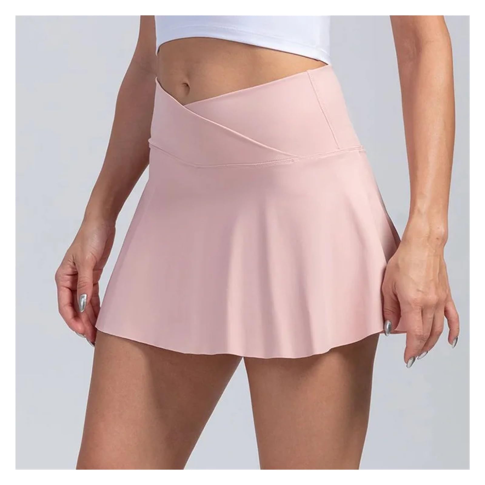 Gonne da Golf Gonna da Tennis Plissettata Donna con Tasche, Pantaloncini, gonne Sportive, Golf Traspiranti Incrociate, Allenamento