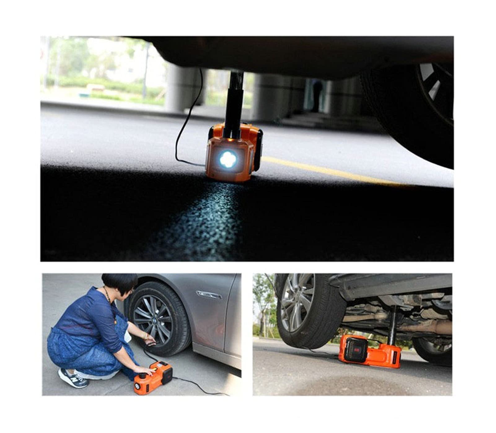 Podnośnik hydrauliczny, 12V trzy w jednym elektrycznym gniazda hydraulicznym SUV. Gniazdo elektryczne zmiany opony, narzędzie do