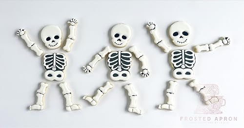 Miniatura 2 de 10" Build a Skeleton Cookie Cutter Set - Skeleton Cookie Cutter - Halloween Cookie Cutter - 4 Piece Cookie Cutter Set