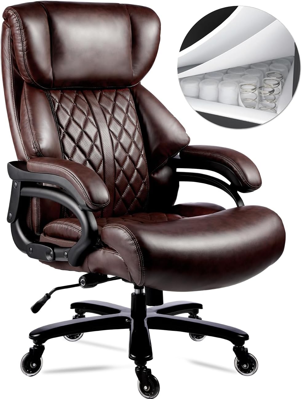 400lbs Big and Tall Office Chair for Heavy People Executive Office