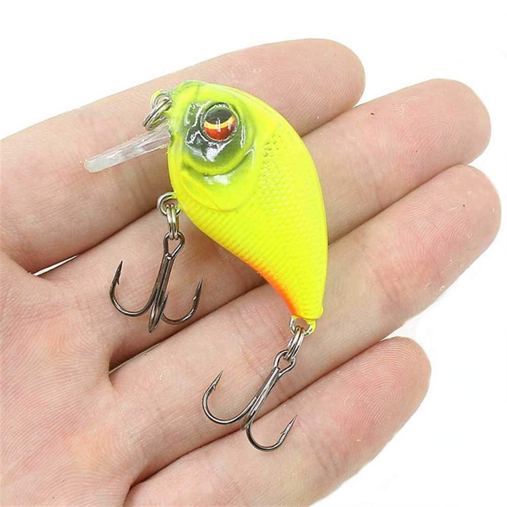 Esche da Pesca morbide, Esche da Pesca 1pc Galleggiante Crankbait Esca da Pesca 5.5cm 8.4g Isca plastica Artificiale Esca Dura Pesca Wobblers spigola Trota Pesca alla Carpa