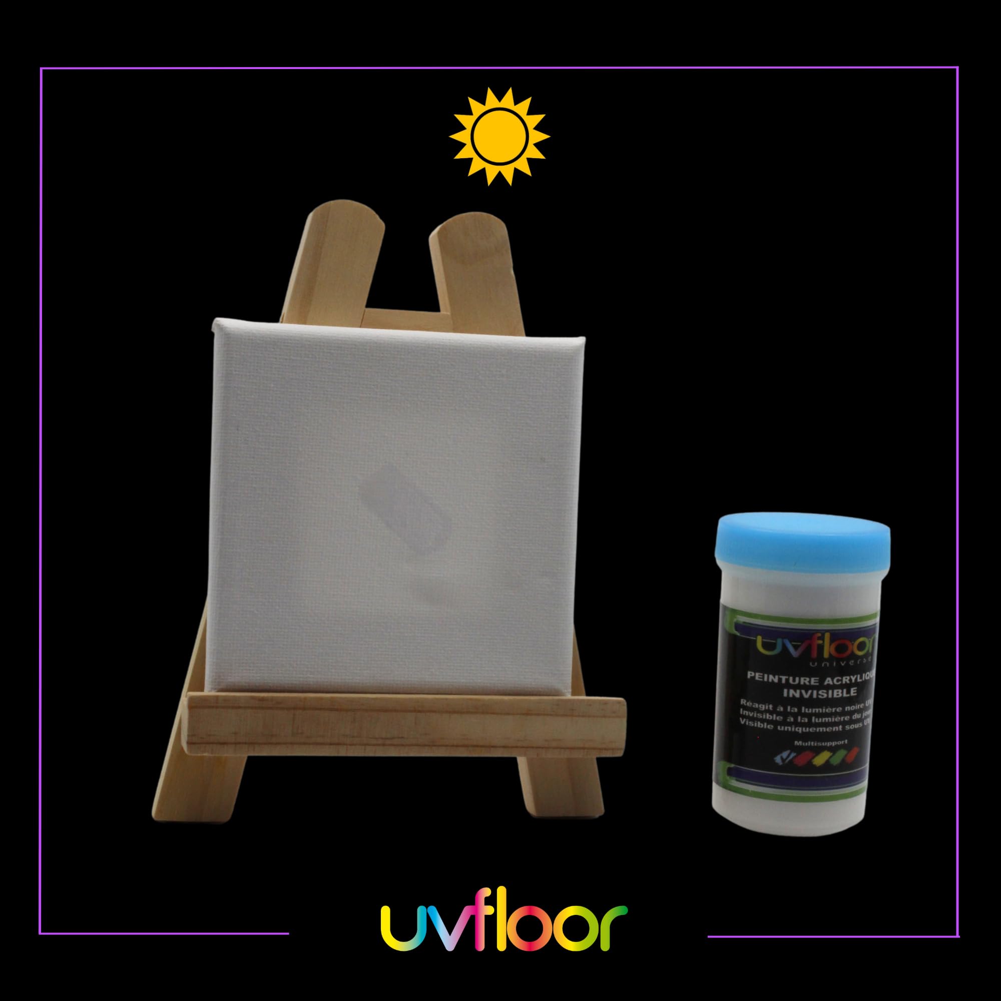 UV FLOOR Fluo Blue Niewidzialna farba UV 365 nm ultra pigmentowana 100ml