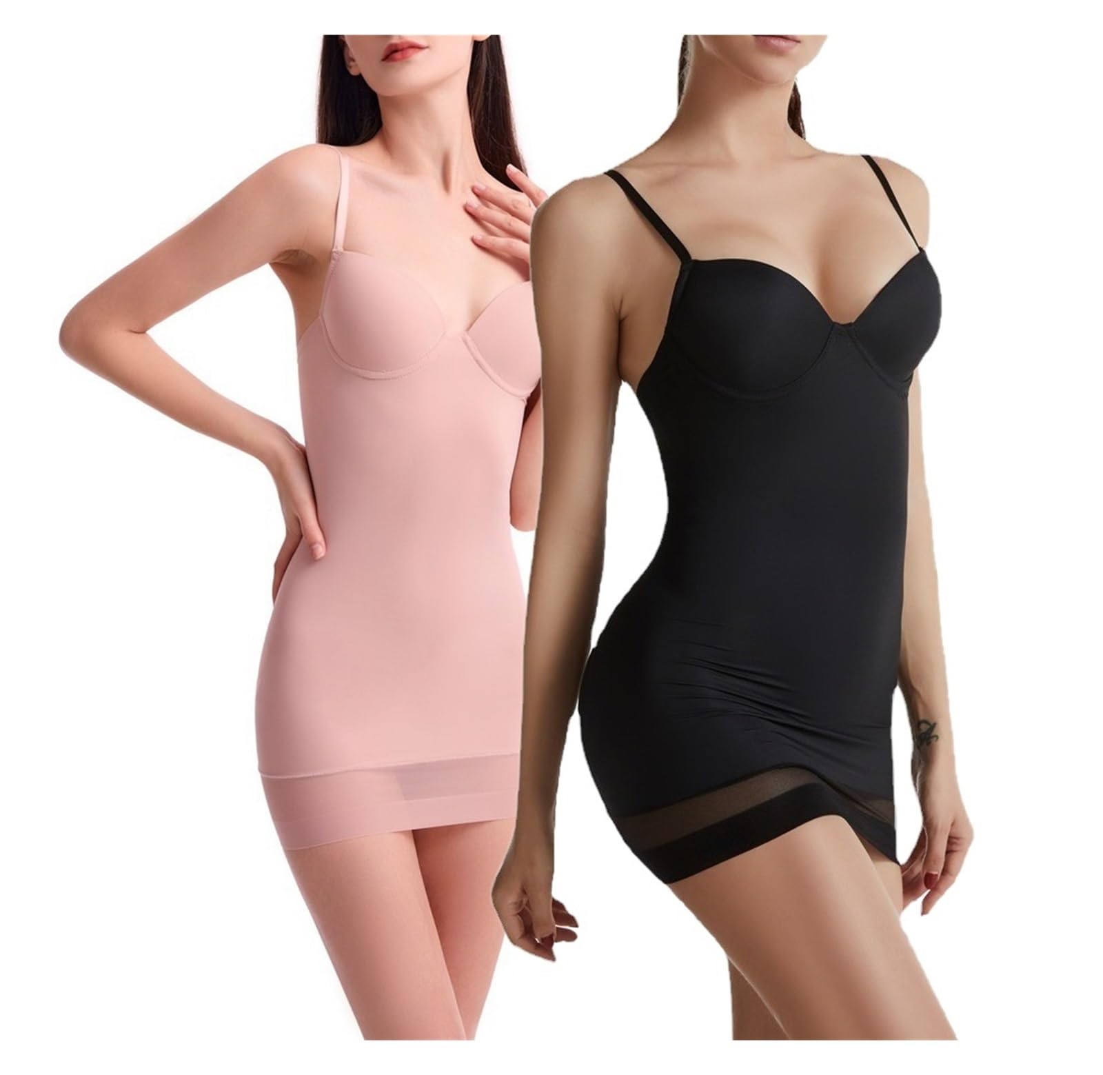 TTDGYYXW Vestido Shapewear para Mujer Sexy Shapewear Corset Bodycon Bottom Dress Shapewear Body Ajustable con Sujetador