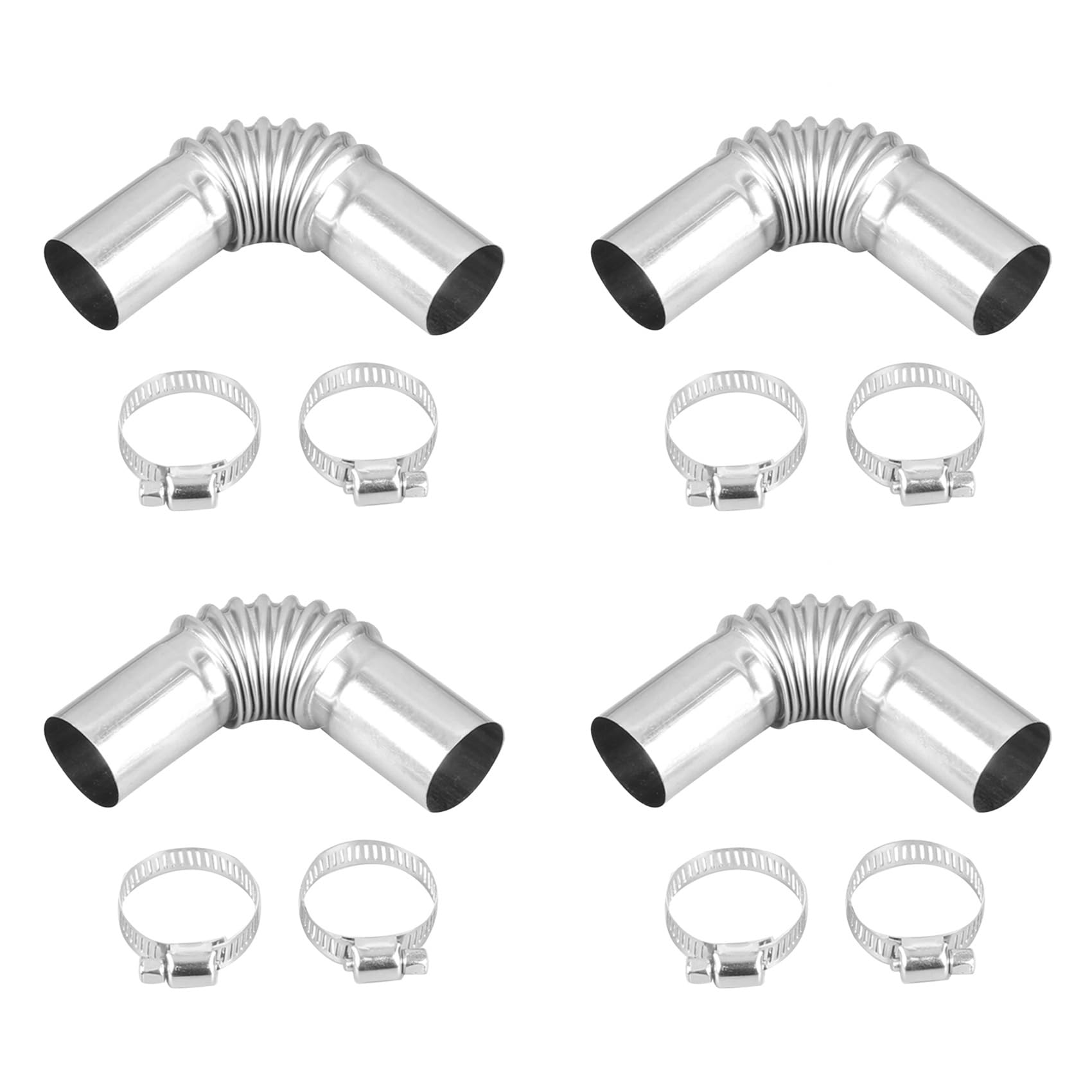 Onchdbfhuu 4X Car Heater Air Vent Ducting Elbow Pipe Outlet Exhaust Connector for Eberspaecher Parking Heater