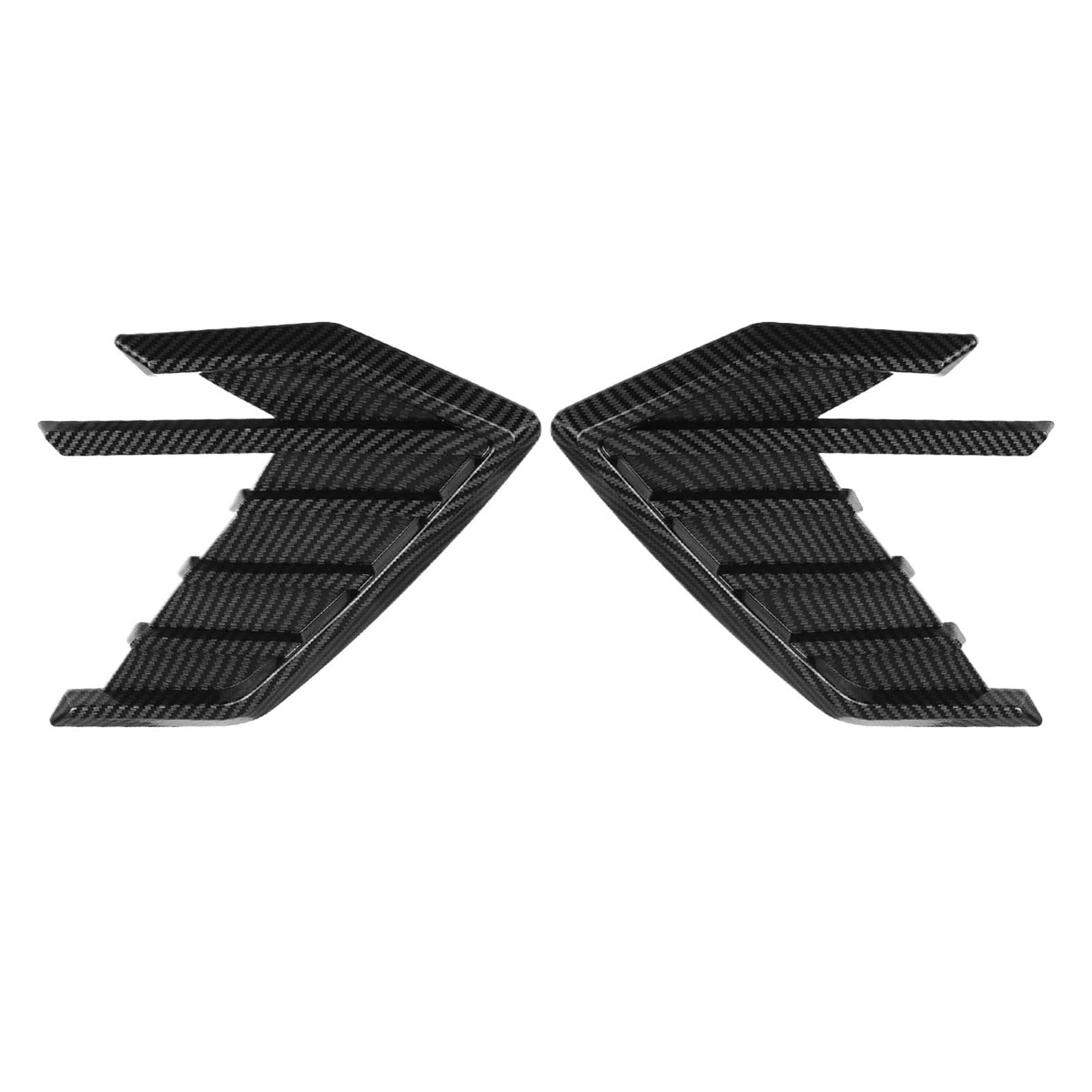 Side Vent Decor Sticker Fit for Audi A3 A4 A5 A6 A7 A7 A8 Q3 Q5 Q7 RS3 RS4 RS5 RS6 RS7 S3 S4 S5 TT Car Side Fender Vents Sticker Car Fender Side Vents(Carbon Fiber Look)