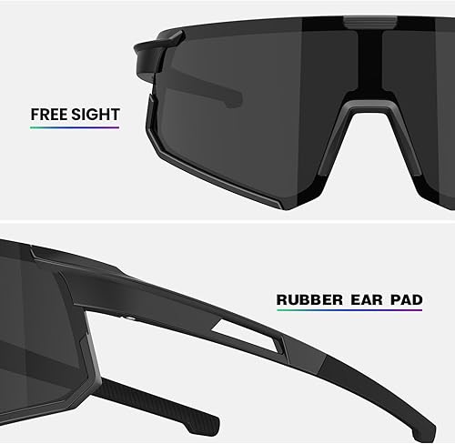 Miniatura 4 de Gafas de sol polarizadas para hombre y mujer, para correr, ciclismo, paquete de 3