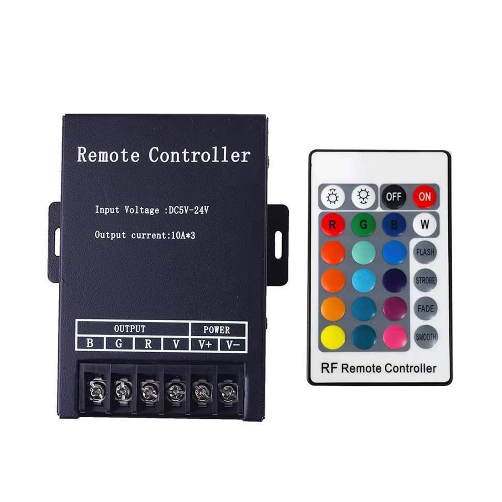 Contrôleur de coque en fer haute puissance pour bandes lumineuses LED RGB