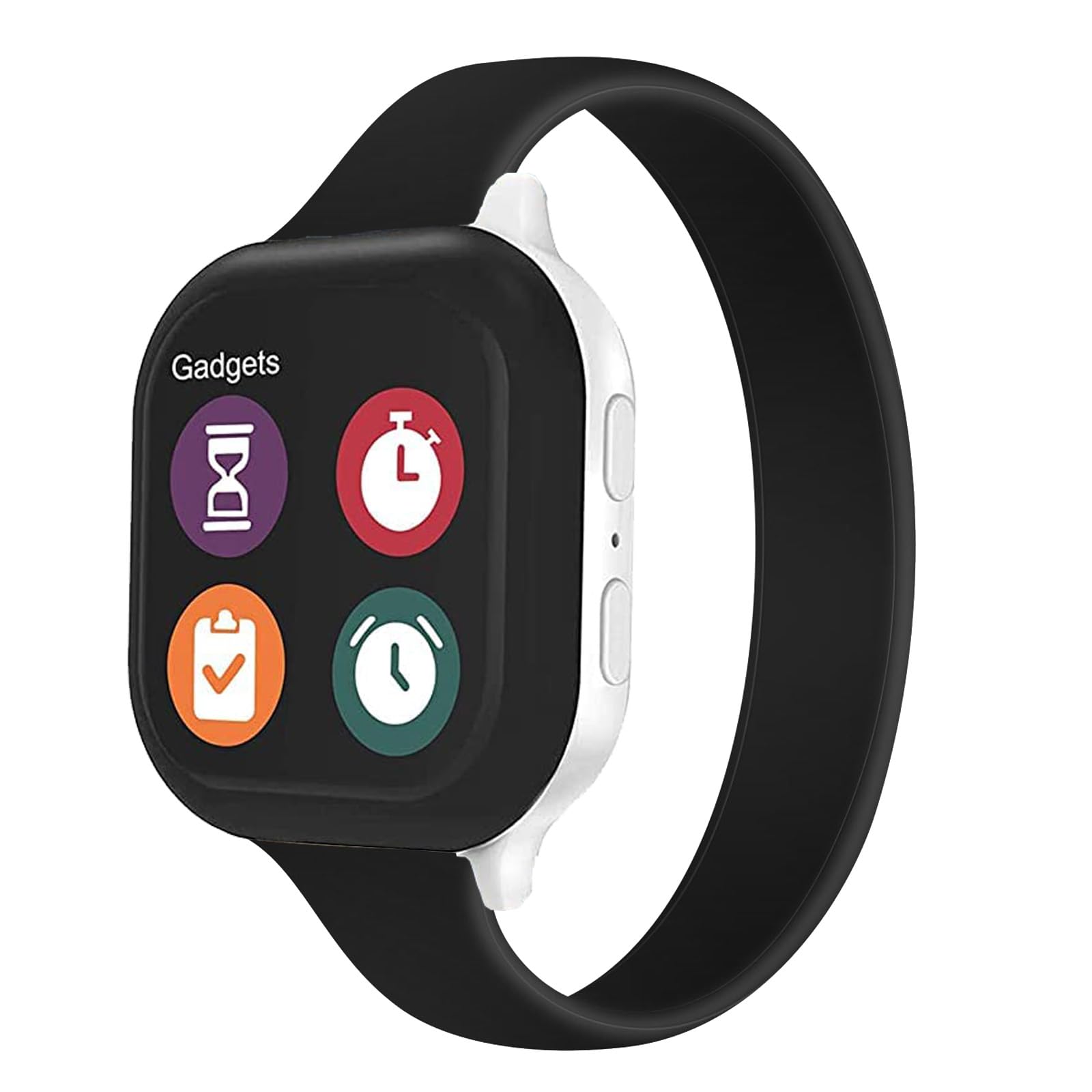 Solo Loop - Correa delgada compatible con correas de Apple Watch de 1.496 pulgadas, 1.575 pulgadas, 1.614 pulgadas, 1.654 pulgadas, 1.732 pulgadas, 1.732 pulgadas, correa elástica de