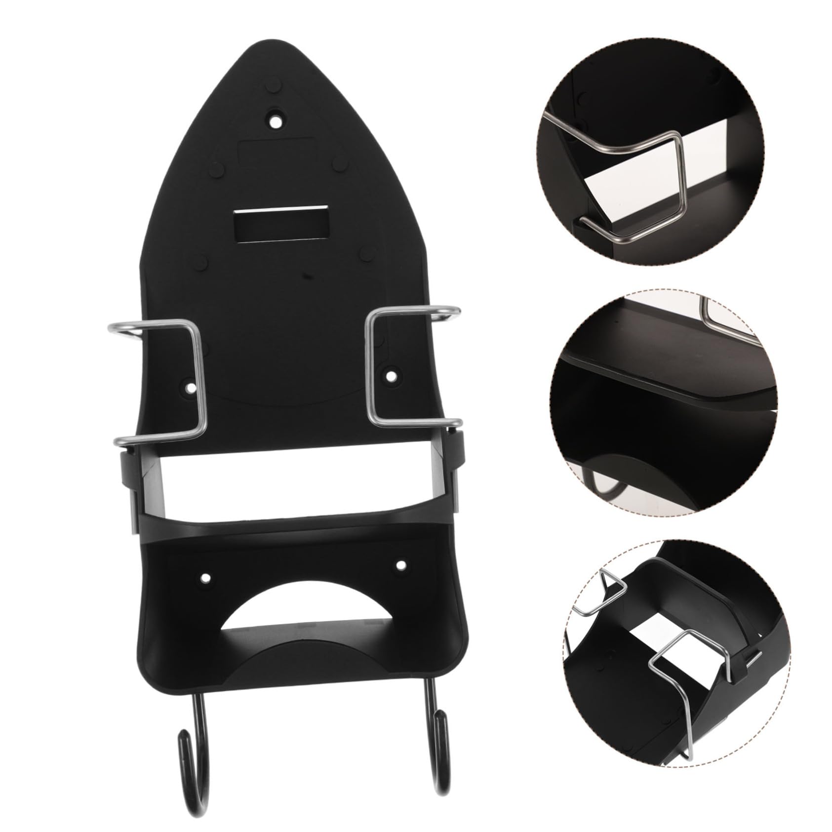 Mobestech Appendino in Acciaio Inossidabile per Asse da Stiro Supporto da Parete per Appendere Rastrelliera Organizer per Accessori da Stiro Supporto Parete