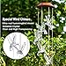 IMAGE Wind Chimes Solar Hummingbird Wind Chime Color Changing Lights Outdoor Solar Lights Hanging Decorative Garden Lights for Decor Home Garden Patio Yard Indoor Outdoor