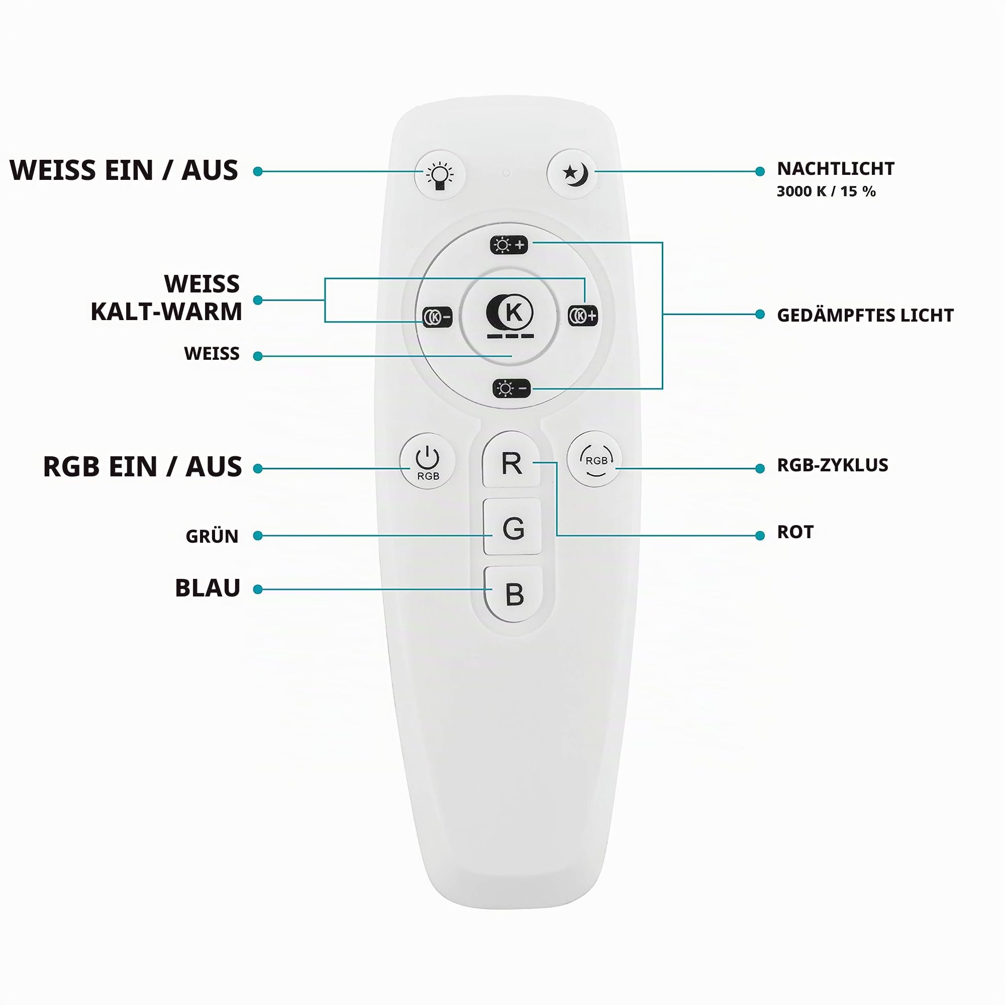 EGLO LED Deckenlampe Milazzo, Badezimmer Lampe mit Fernbedienung | Kristall-Effekt Deckenleuchte mit Bluetooth Lautsprecher, warmweiß-kaltweiß, RGB, Nachtlicht, dimmbar, Weiß, IP44, Ø 40cm