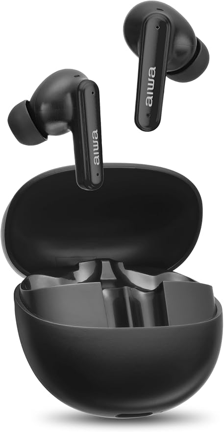 Fone de Ouvido Eardbud AIWA AWS-EB-04-B Bluetooth IPX4 ANC 26 Horas de bateria Fone de Ouvido Eardbud AIWA AWS-EB-04-B Bluetooth IPX4 ANC 26 Horas de bateria