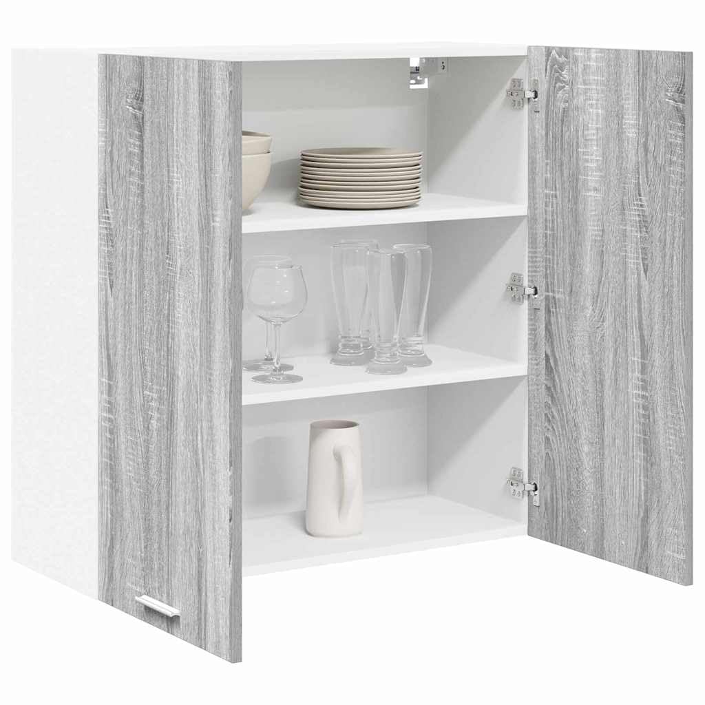 vidaXL Mueble Colgante con Almacenamiento Gris Sonoma 80 x 31 x 80 cm, Armario de Cocina Moderno, diseño Rectangular, Gran Espacio, Materiales Resistentes, Estilo contemporáneo, soluciones de hogar