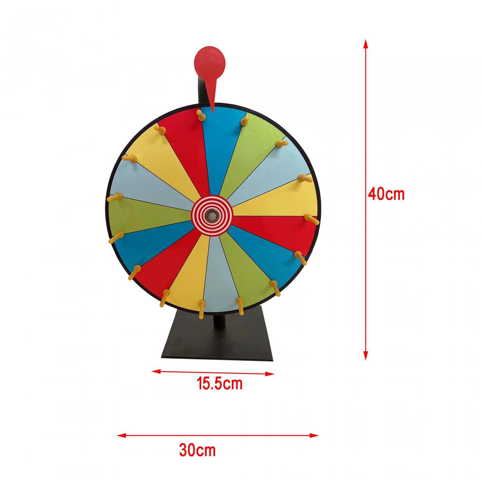 Roues de Casino à 15 Emplacements, Surface Effaçable à Sec, Roulettes pour Activités Promotionnelles, 30CM