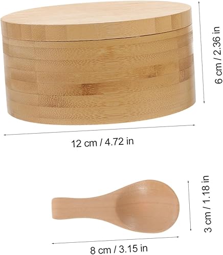 Miniatura 6 de GLEAVI Salt Pig 3 juegos de salero con tapa, contenedor de condimentos, soporte dividido para pimienta, contenedor de sal para el hogar, contenedor