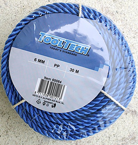 Preisvergleich Produktbild Kunststoffseil PP Polypropylen Polyseil blau 30mx8mm