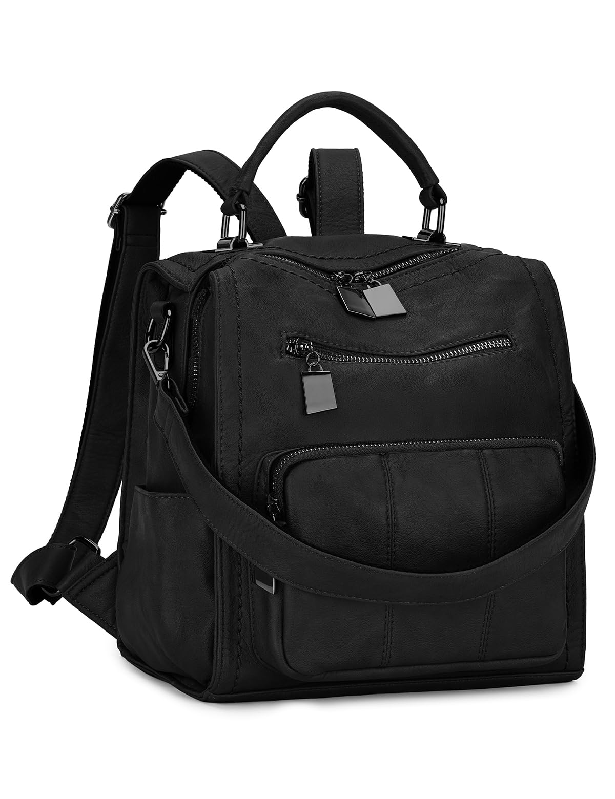 RAVUO Backpack Purse for Women, Fashion Leather Handbags Designer Convertible Satchel Ladies Shoulder Bag 3 Ways to Carry