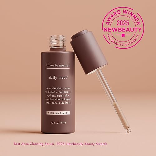 Miniatura 3 de Bioelements Daily Meds - 1 onza líquida - Suero para eliminar el acné con beta medicinal + alfa hidroxiácidos y niacinamida a líneas objetivo, tono