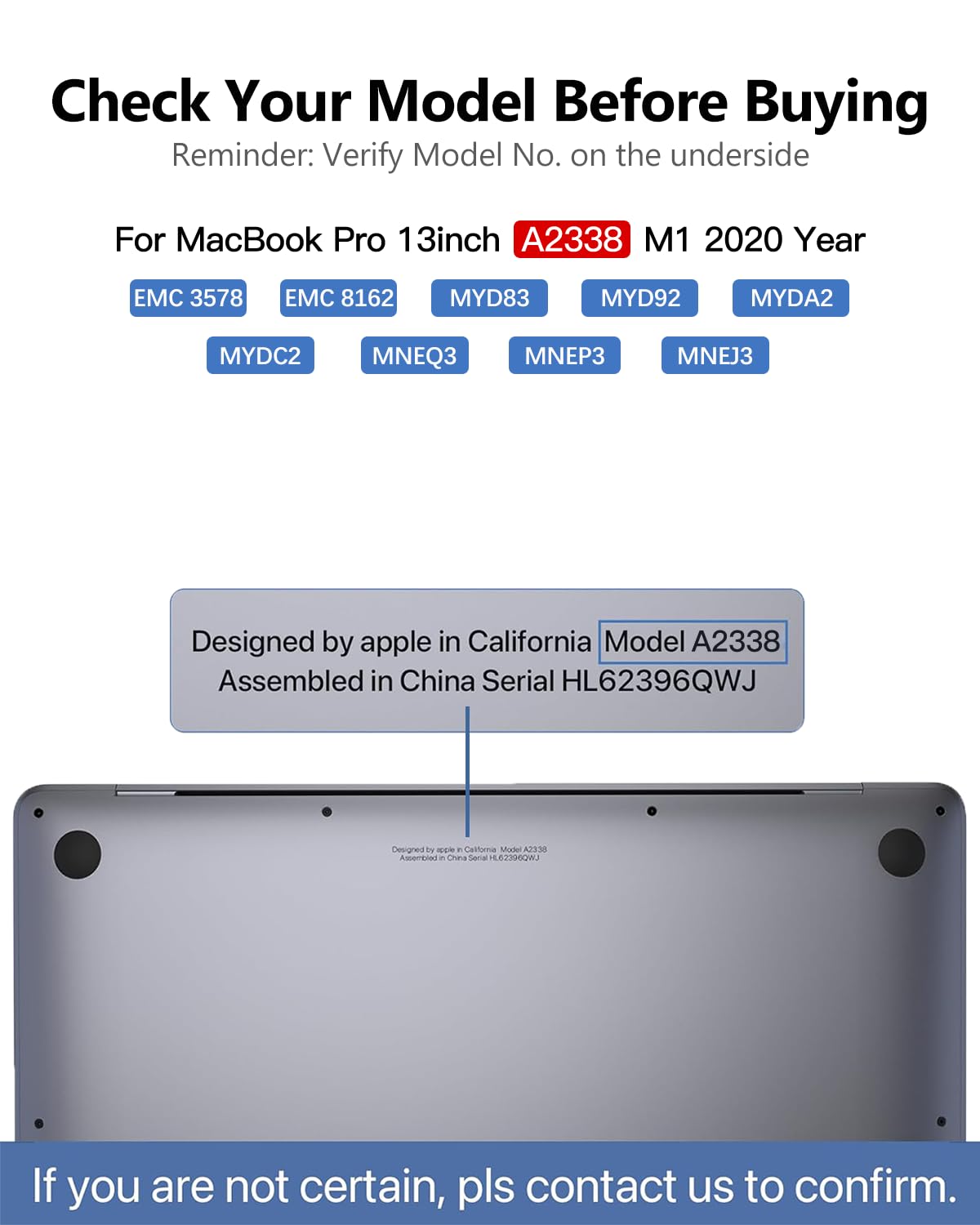 LHM A2338 Screen Replacement for MacBook Pro 13.3