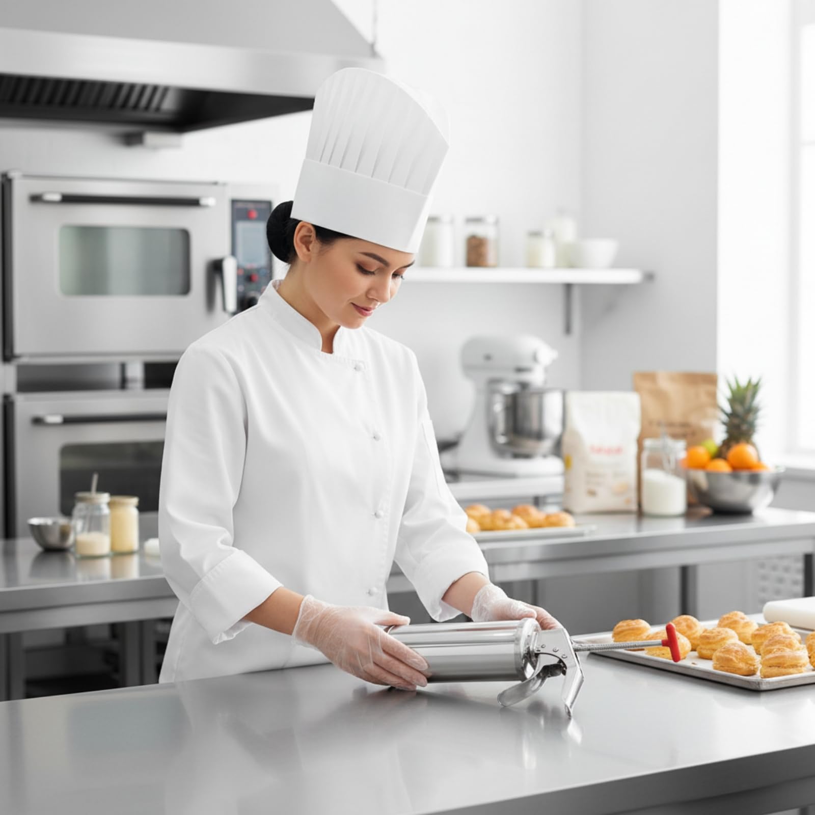 Harilla Dosatore per Pasticceria Precisione | Trasparente, Compatta, Riempitrice Manuale, per Panificio