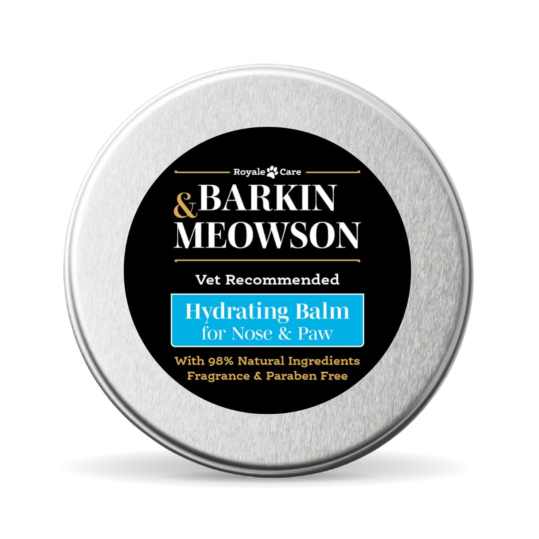 Barkin & Meowson Hydrating Balm for Nose & Paw 60g / 2.12oz - 98% Natural Ingredients Balm for Dry Noses & Pads, for Dogs and Cats