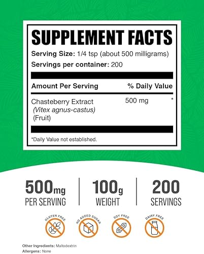 Miniatura 2 de BULKSUPPLEMENTS.COM Polvo de extracto de casteberry  Baya de árbol casto  Polvo de casteberry  Suplementos de Chasteberry  Suplemento de Chasteberry