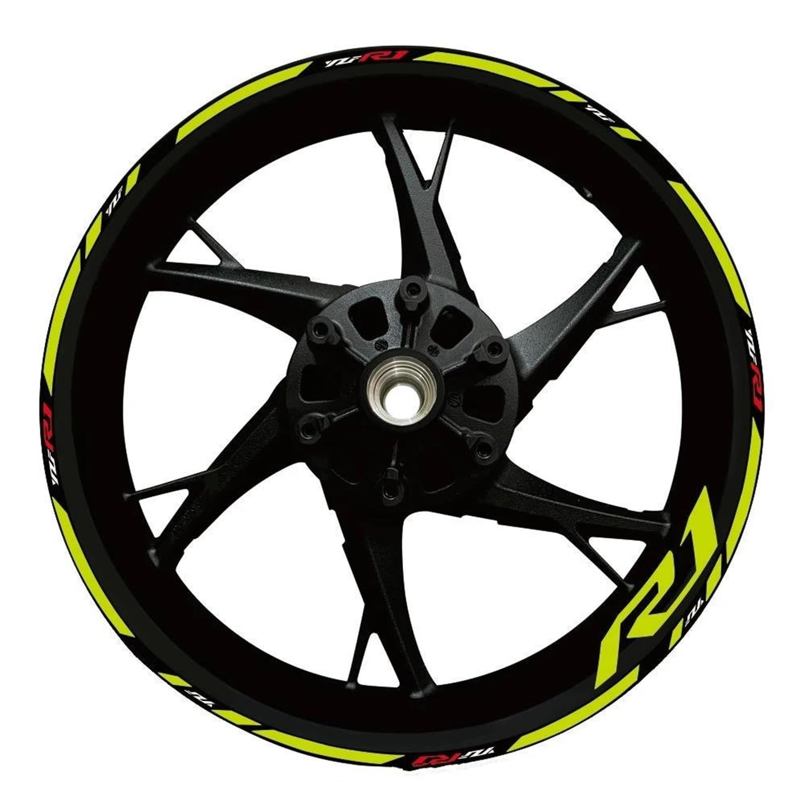 Wheel Stickers Motorcycle Reflective Wheel Decal for YZF R1 YZFR1 YZF-R1 Hub Stickers Rim Protector Kit Rim Reflective Decal