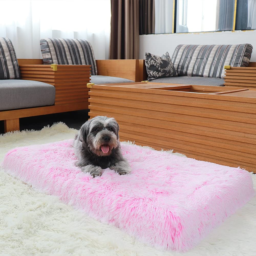 Cama para Perro, colchón ortopédico Grande de Felpa Suave para Mascotas, sofá de Espuma viscoelástica con Funda Lavable extraíble, cojín para Gatos Grandes y Perros