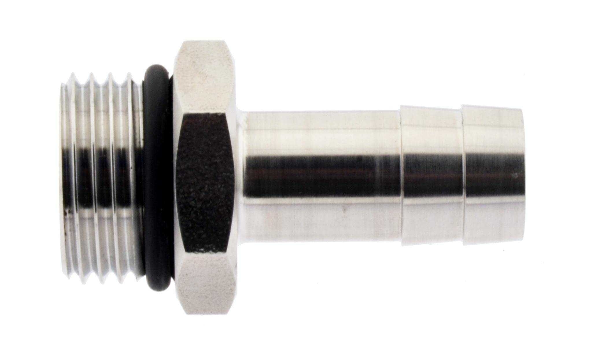 Schlauchtülle Messing Vernickelt - G 1/2 Auf 13mm Mit NBR-Dichtring