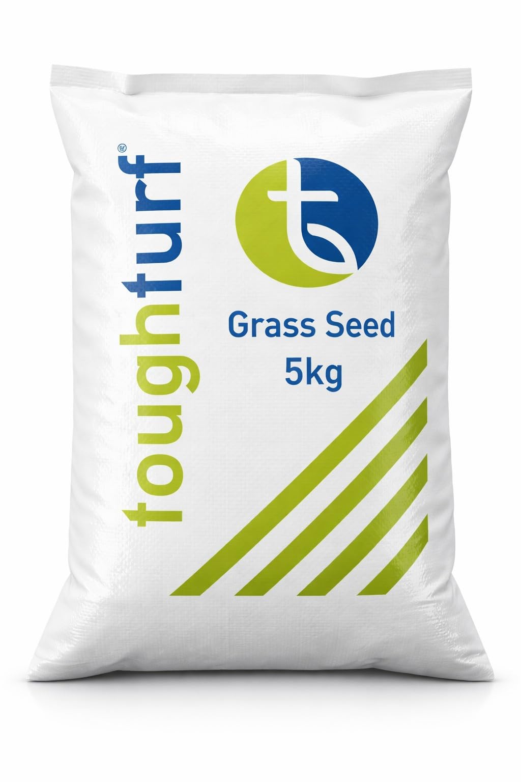 ToughTurf Premium Grass Seed - 5kg Bag - Fast Growing & Hard Wearing for Greener, Thicker Lawns - Safe for Children & Pets - Ideal for Patch Repair, Overseeding & New Lawns - 5kg Covers 150m²