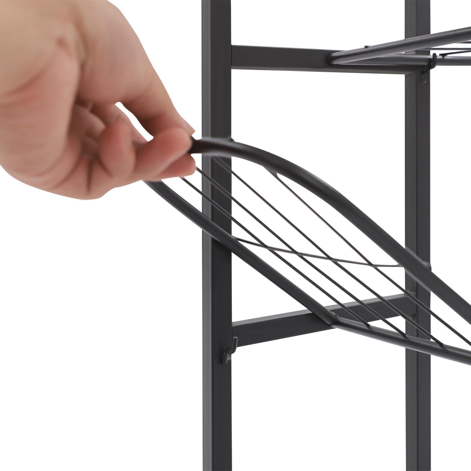 Stojak na kwiaty z 6 poziomami, stojak na rośliny, regał na rośliny z 4 uniwersalnymi kółkami i wysokością 112 cm, regał na kwiaty do użytku wewnątrz i na zewnątrz, do ogrodu, na balkon, do
