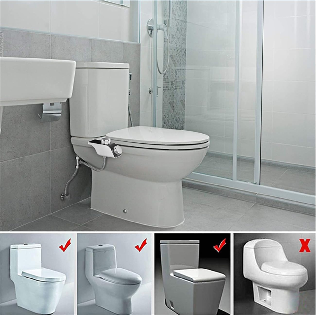 Amazon.co.jp: スリム便座洗浄ユニット トイレ設置用 お尻洗浄器