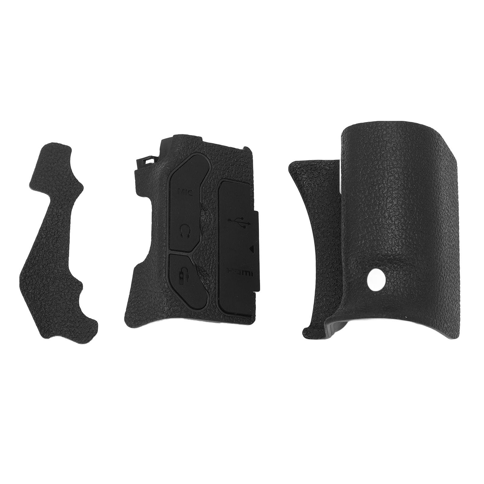 Yctze Cubierta para Cámara Cuerpo 90D - Juego de 3 Unidades de Cubierta para el Cuerpo de la Cámara Ajuste Preciso de Goma Cómodo para 90D - Protectora de Silicona para