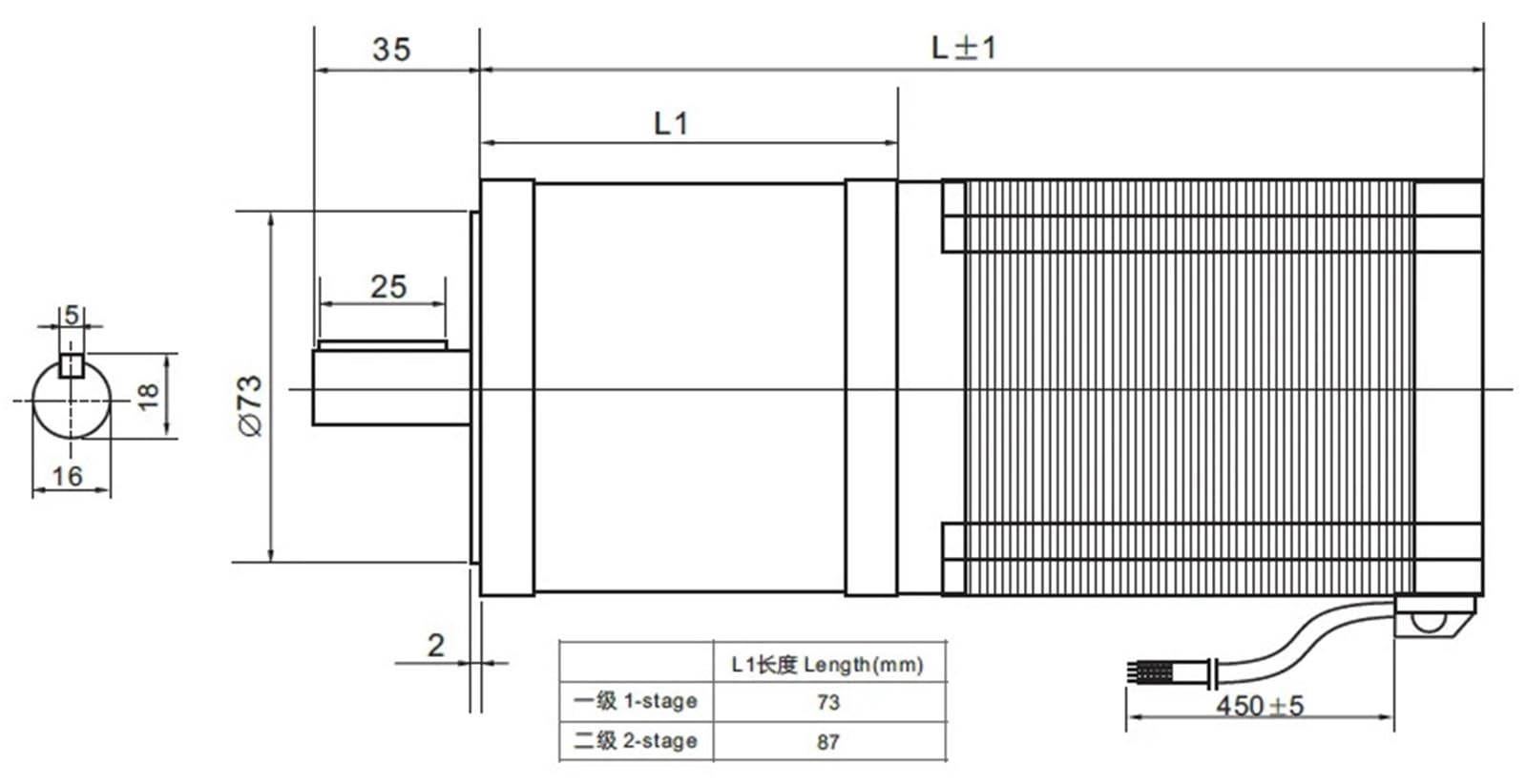 NEMA silnik krokowy 86 mm, 3 Nm, przekładnia planetarna, przełożenie 4:1/5:1/10:1/16:1/20:1/40:1/50:1/100:1(Ratio 25 do 1)