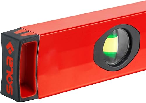 Miniatura 4 de SOLA LSX16 X PRO Perfil de caja de aluminio nivel de burbuja con 2 viales ampliados 60%, 16 pulgadas, rojo