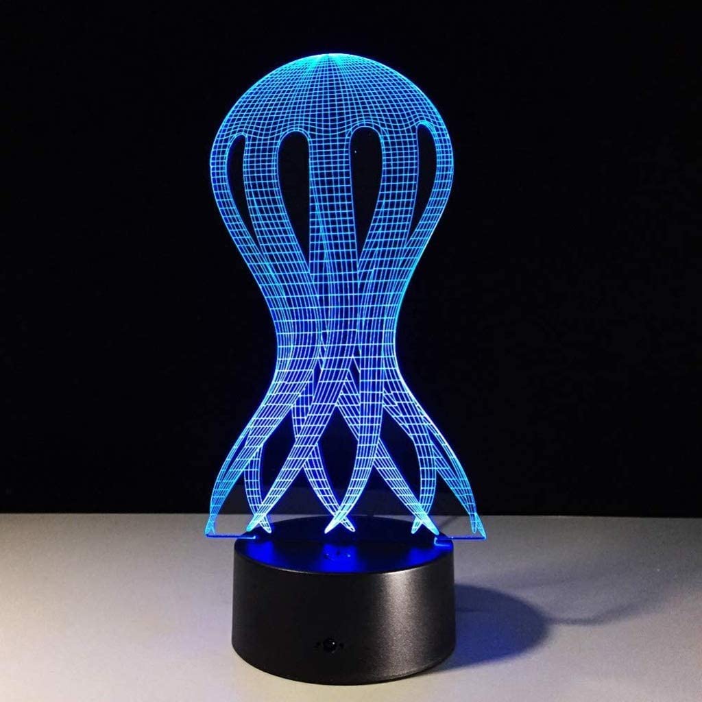 Octopus Medusa Lumière 3D USB LED Lumière de Nuit Créative Lumière de Nuit pour Dormir Lampe de Table Éclairage Décoratif