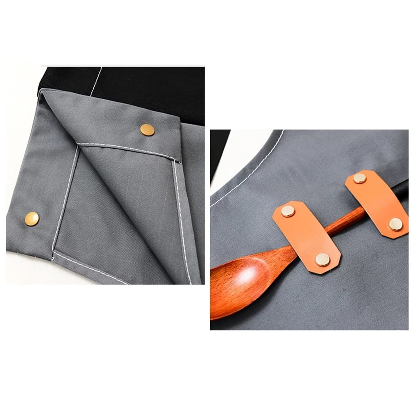 Gartenwerkzeuge Schürze Canvas Kellner Küche Kochschürze for Männer Druck(Black)