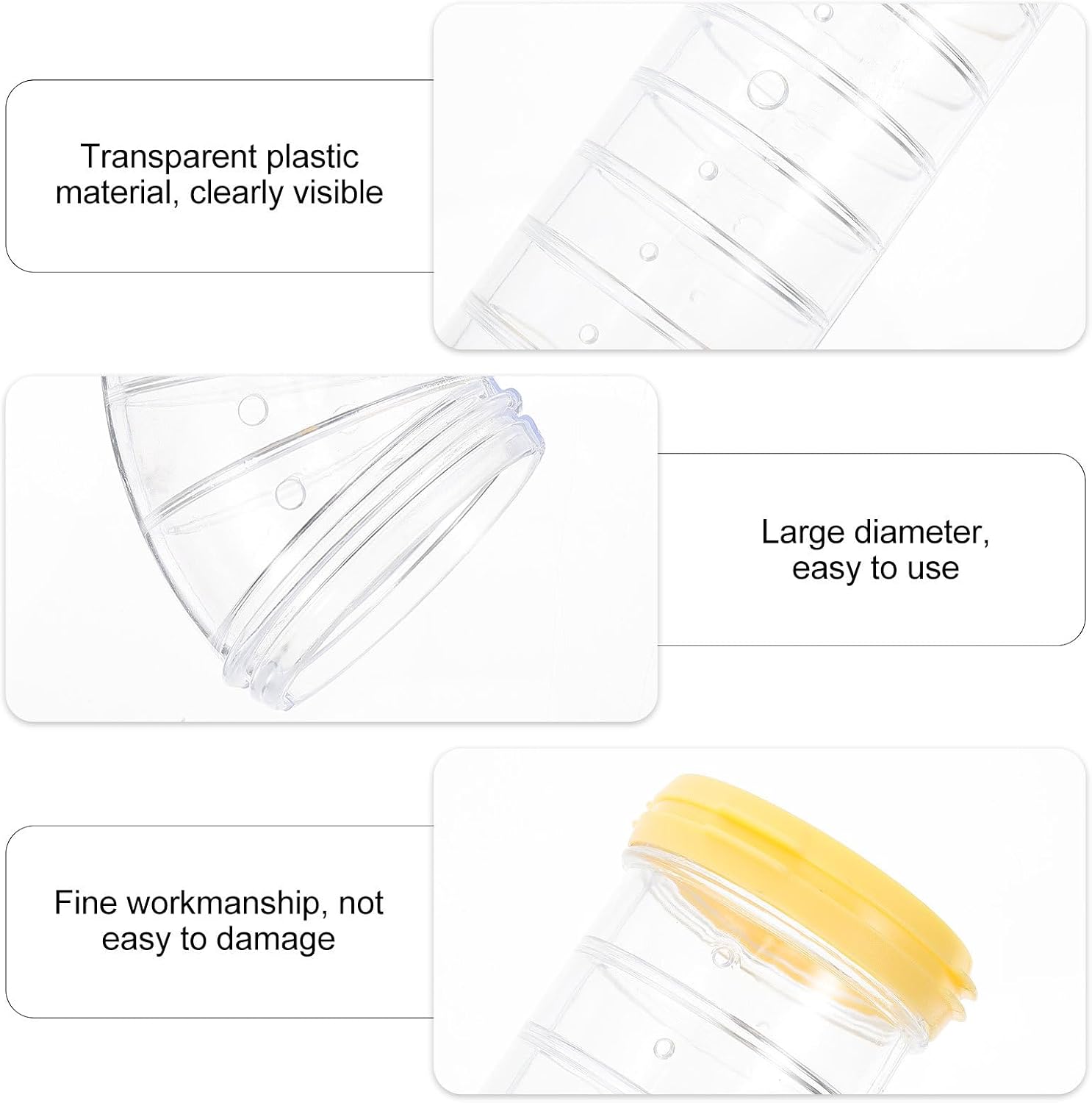 UKCOCO Hamster Cage Tube 8pcs DIY Maze Tunnel Set Plastic Hamster Cage Accessories External Connector for Small Animals Exercise and Play