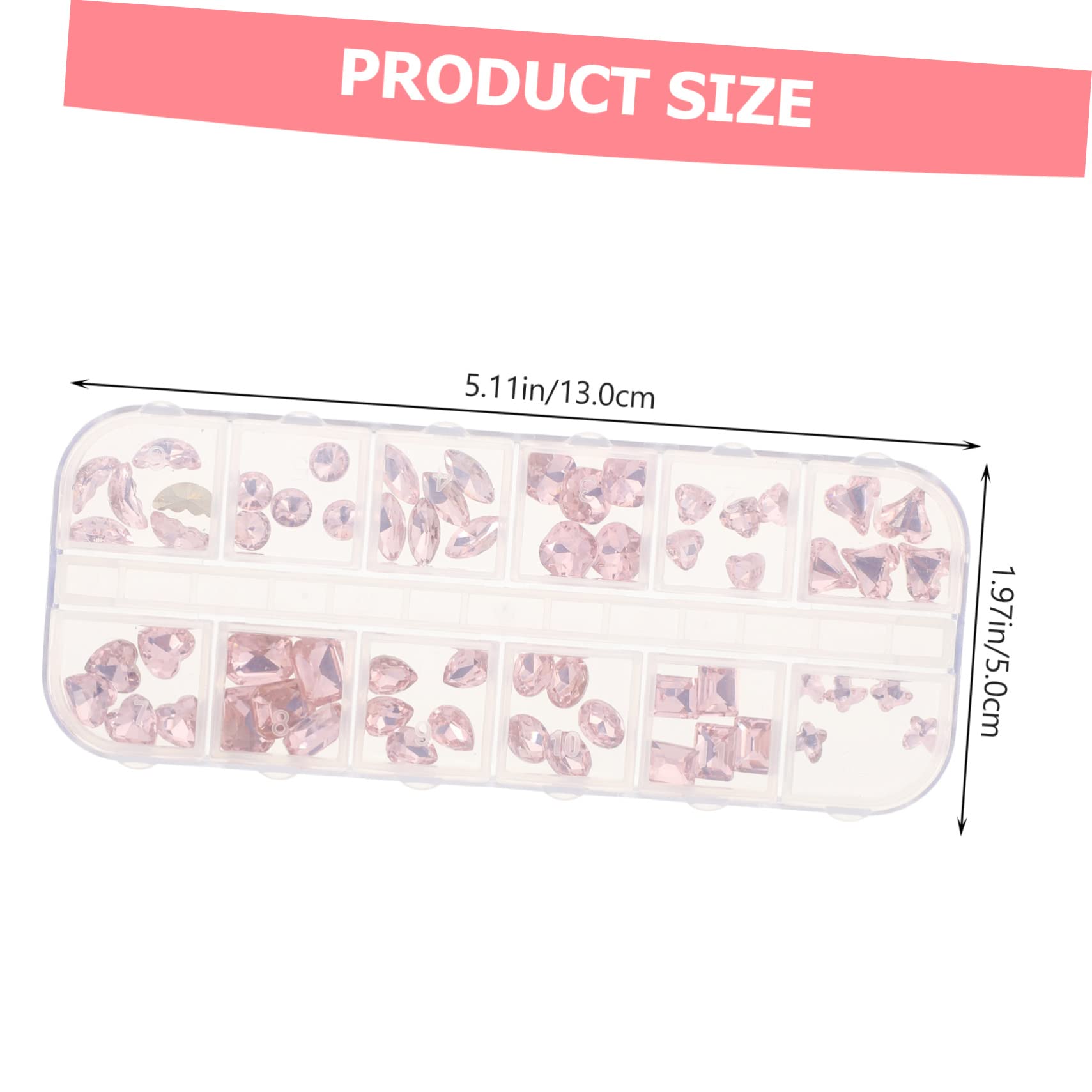 Mipcase Rhinestone Charms Per Unghie Decorazioni Irregolari Per Manicure Di Ciondoli Colorati Ab Per Nail Art e Progetti Fai Da Te Confezione