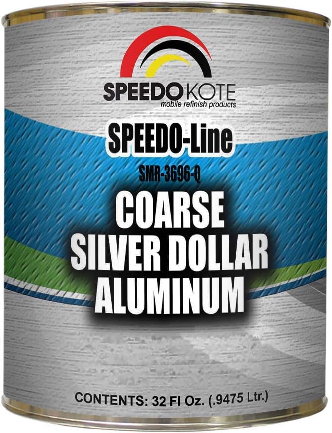 Speedokote COARSE SILVER DOLLAR ALUMINUM for automotive base coats, Quart SMR-3696