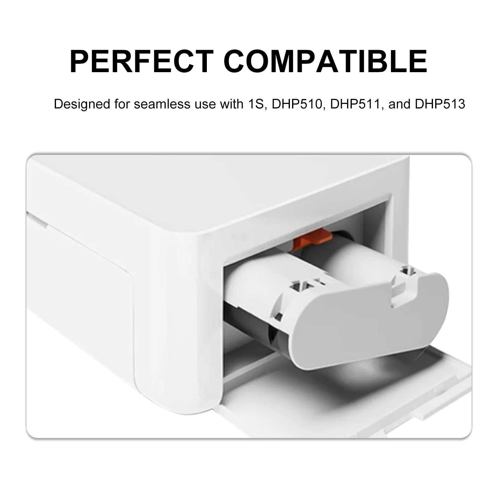 Generic Carta Fotografica Lucida, 80 Fogli di Carta Fotografica 4x6 e 2 Nastri, Compatibile con gli Accessori per Stampante 1S DHP510 DHP511 DHP513, Sublimazione Istantanea