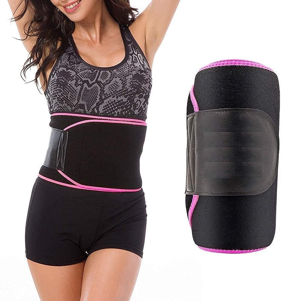 Mens and Womens. Waist Trimmer Slimming Neoprene Ab Belt Trainer for Faster Weight Loss Fat Burner Wrap after delivery Tummy Control/Belly Tummy Yoga Wrap Exercise Body Slim Look Belt (Free Size.)B (B09GW2H39X) Amazon Price History, Amazon Price Tracker