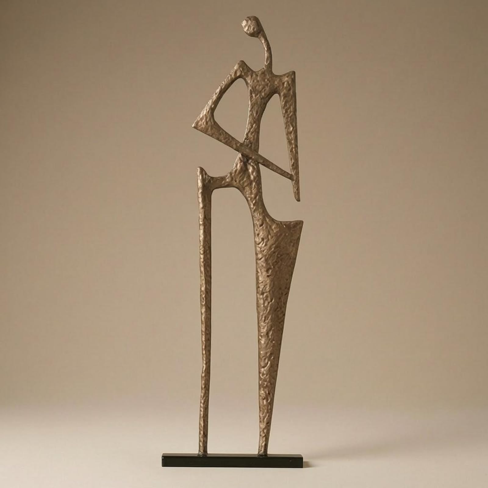 Figura Metal Elegante Escultura Metal Creativo Estatua corativa para Coleccionistas, Recibidor