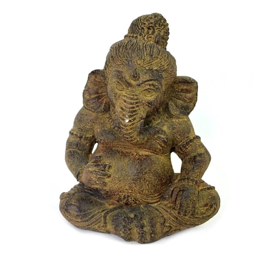 Amazon.co.jp: ガネーシャ石像 ぽっちゃり 083-115 バリ ヒンドゥー教