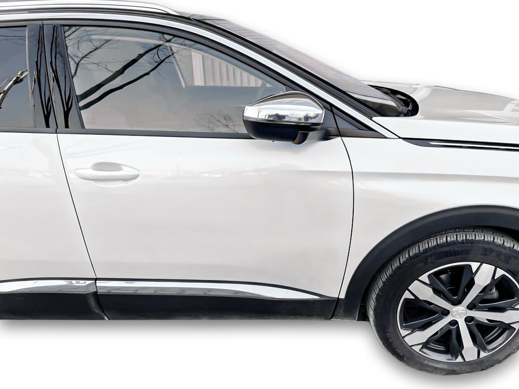 RECAMBO | Cubierta de Espejo retrovisor | Compatible con Grandland X | a Partir de 2017 | Acero Inoxidable Cromado | Kit embellecedor para Espejos retrovisores de Coches