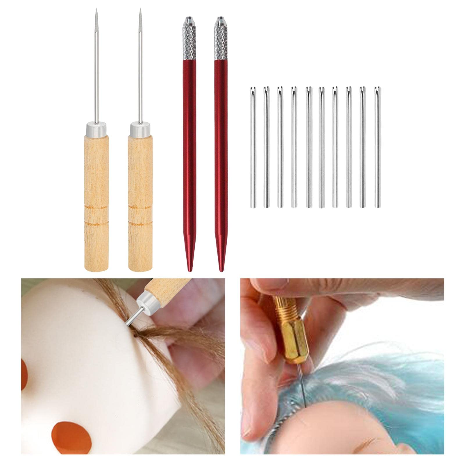 Perfeclan Doll-rooting, accessori per la produzione di bambole con aghi, 0,8 mm
